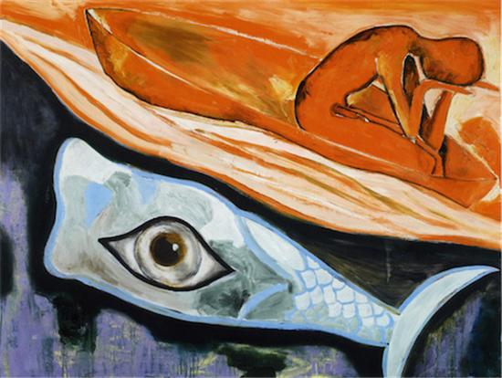 弗朗切斯科·克莱门特 无题     布面油画   122×152 cm 1996
